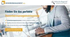 Desktop Screenshot of bewerbermanagement.org