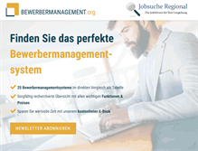 Tablet Screenshot of bewerbermanagement.org